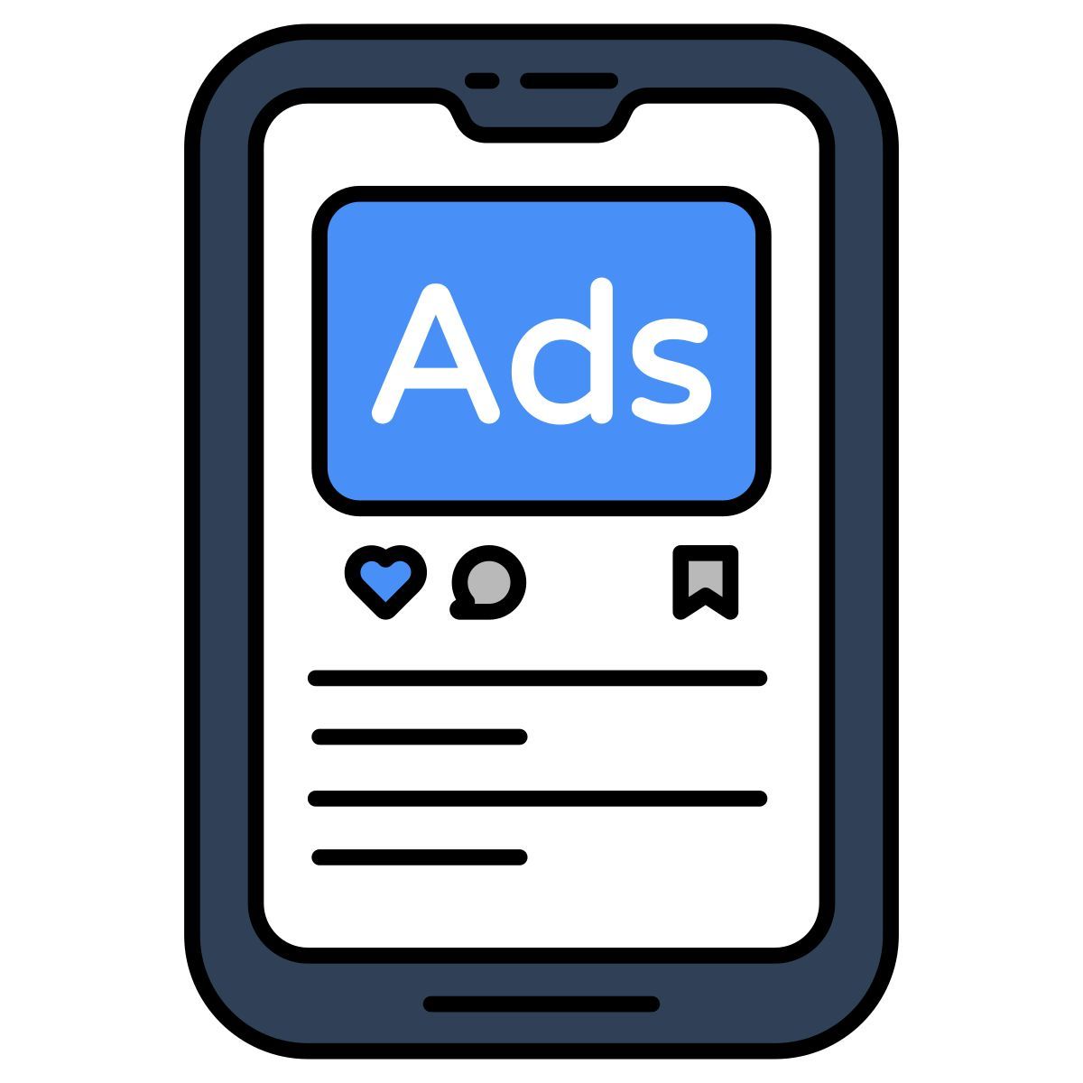mobile ads icon