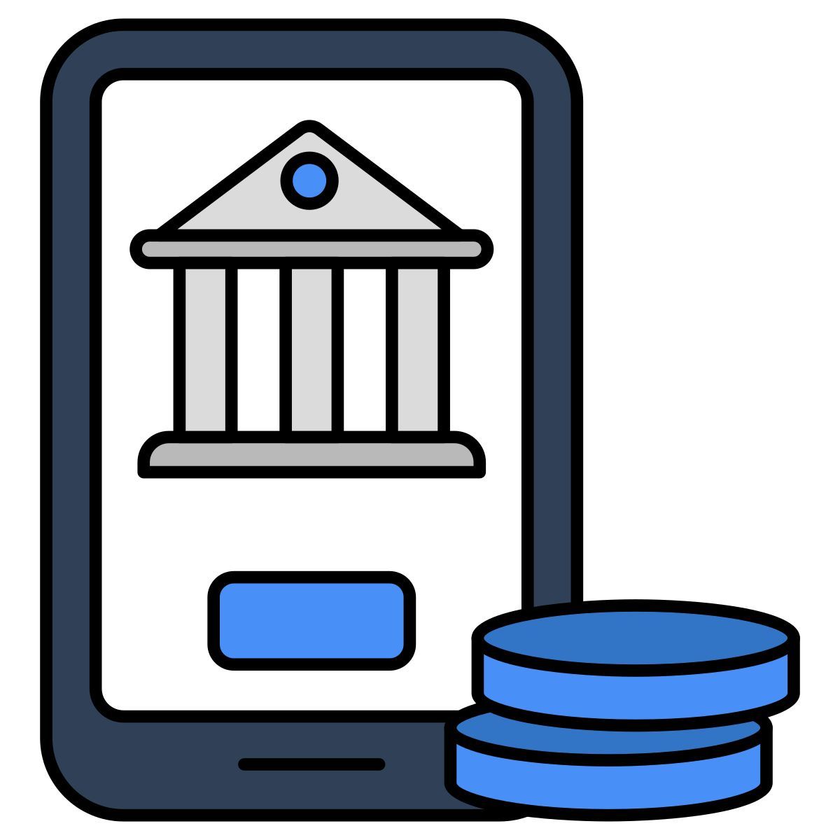 services bancaires mobiles icon