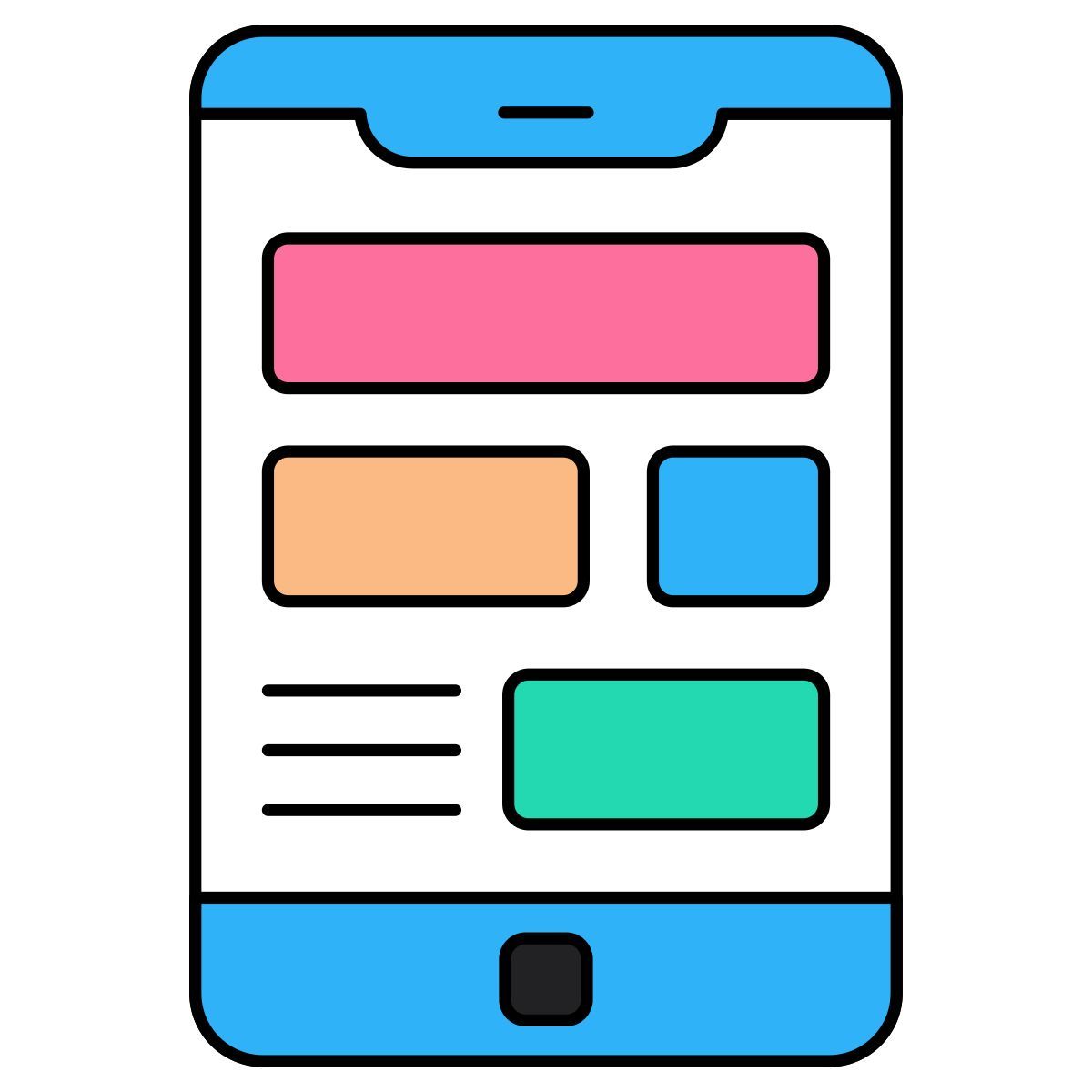 Design de aplicativos móveis icon