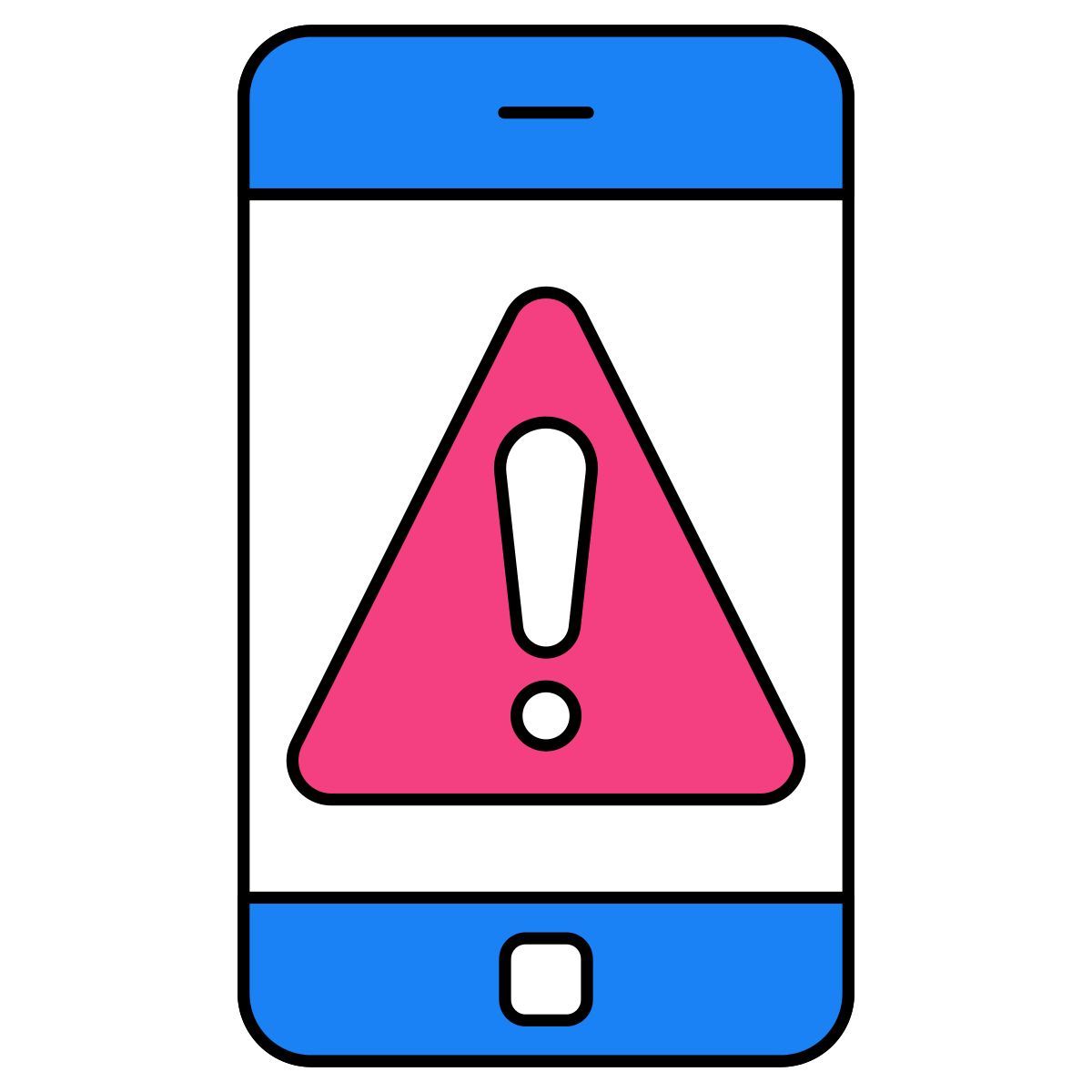 mobile app error icon