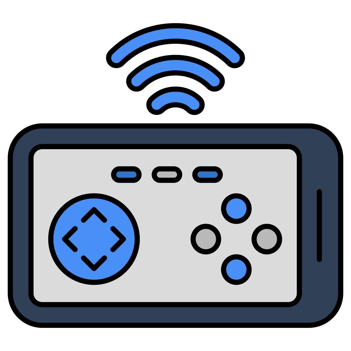 외부 모바일 게임 게임 벡터slab 개요 색상 벡터slab 4 icon