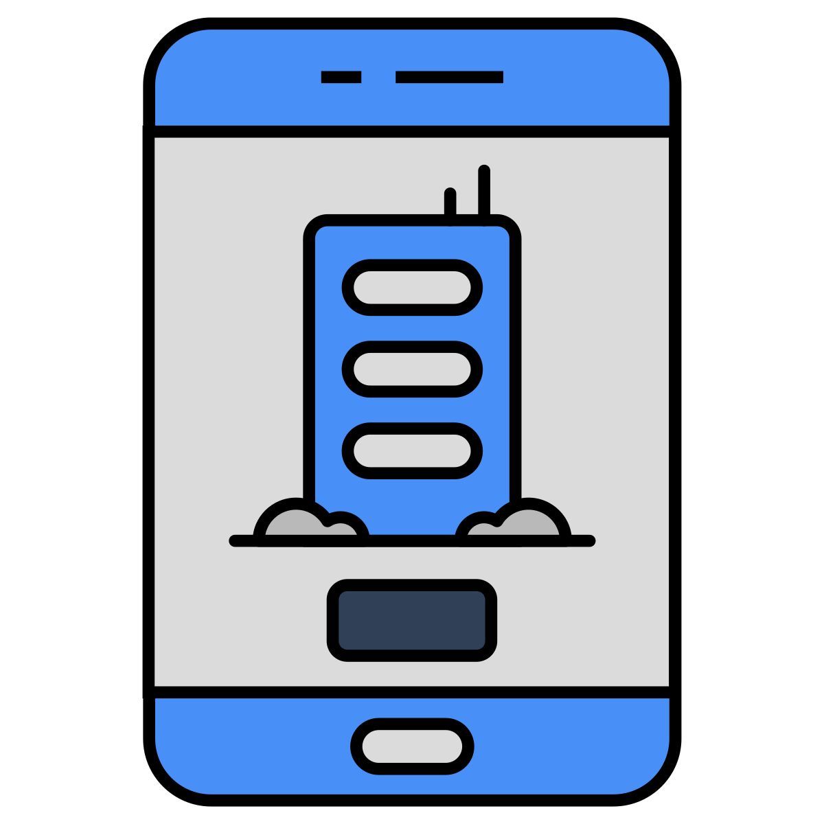 mobile hotel icon