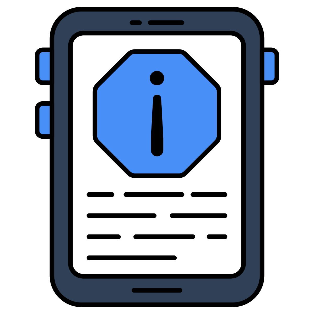 mobile informationen icon