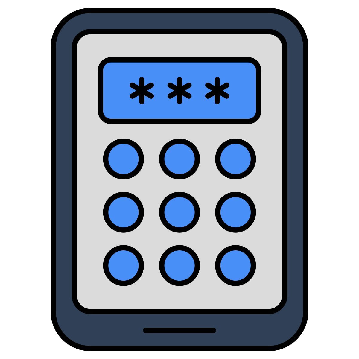 mobile pattern lock icon