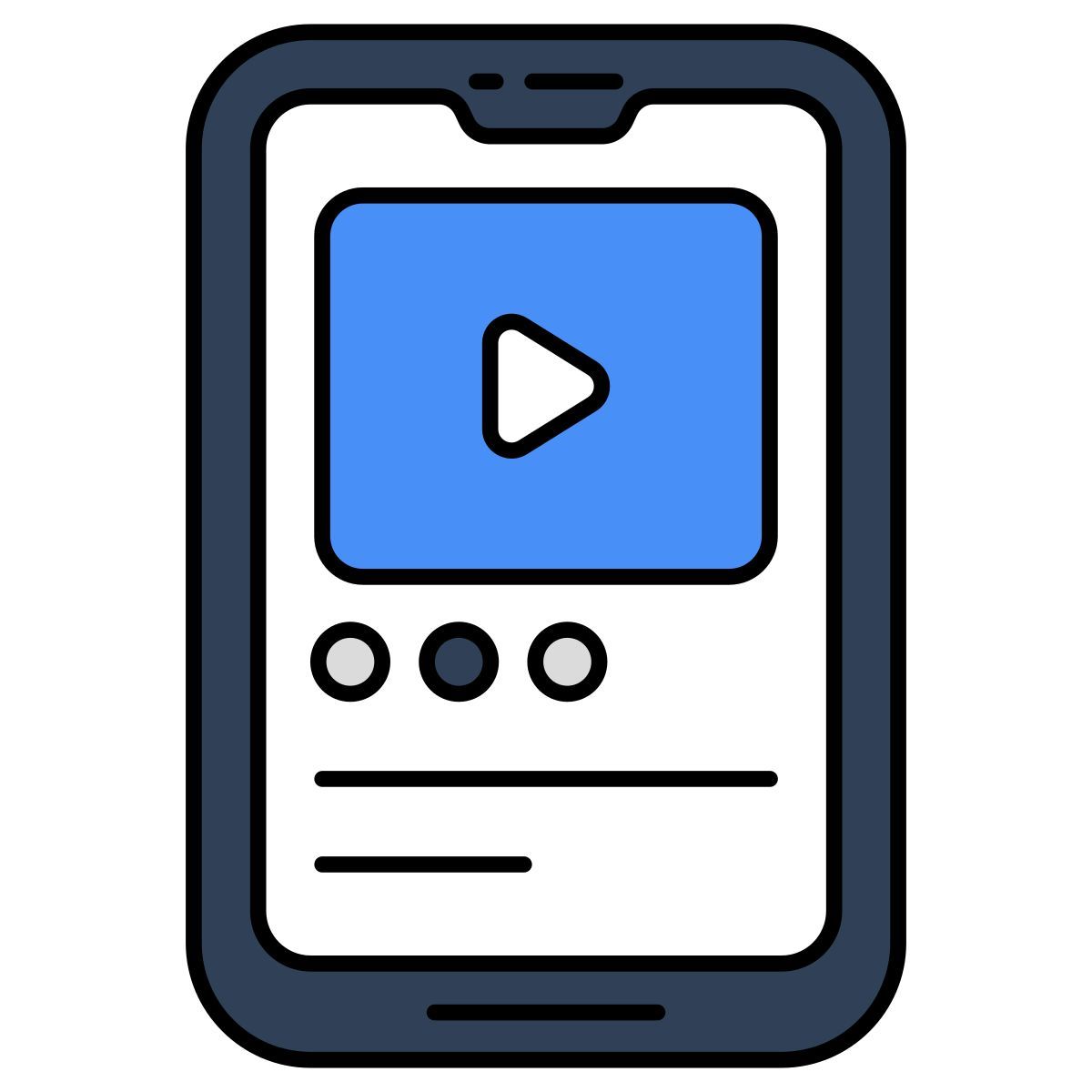mobiles video icon
