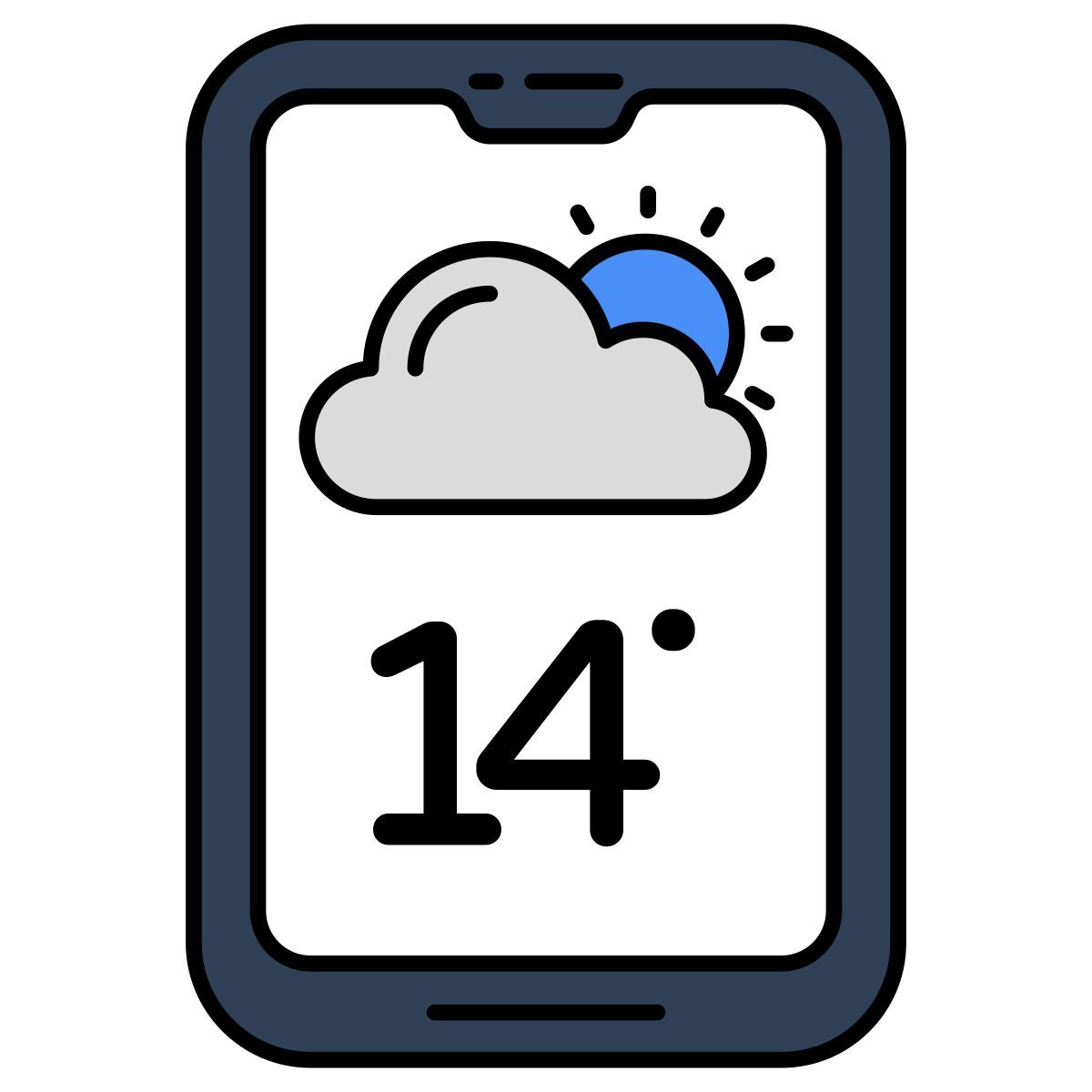 mobile weather app icon