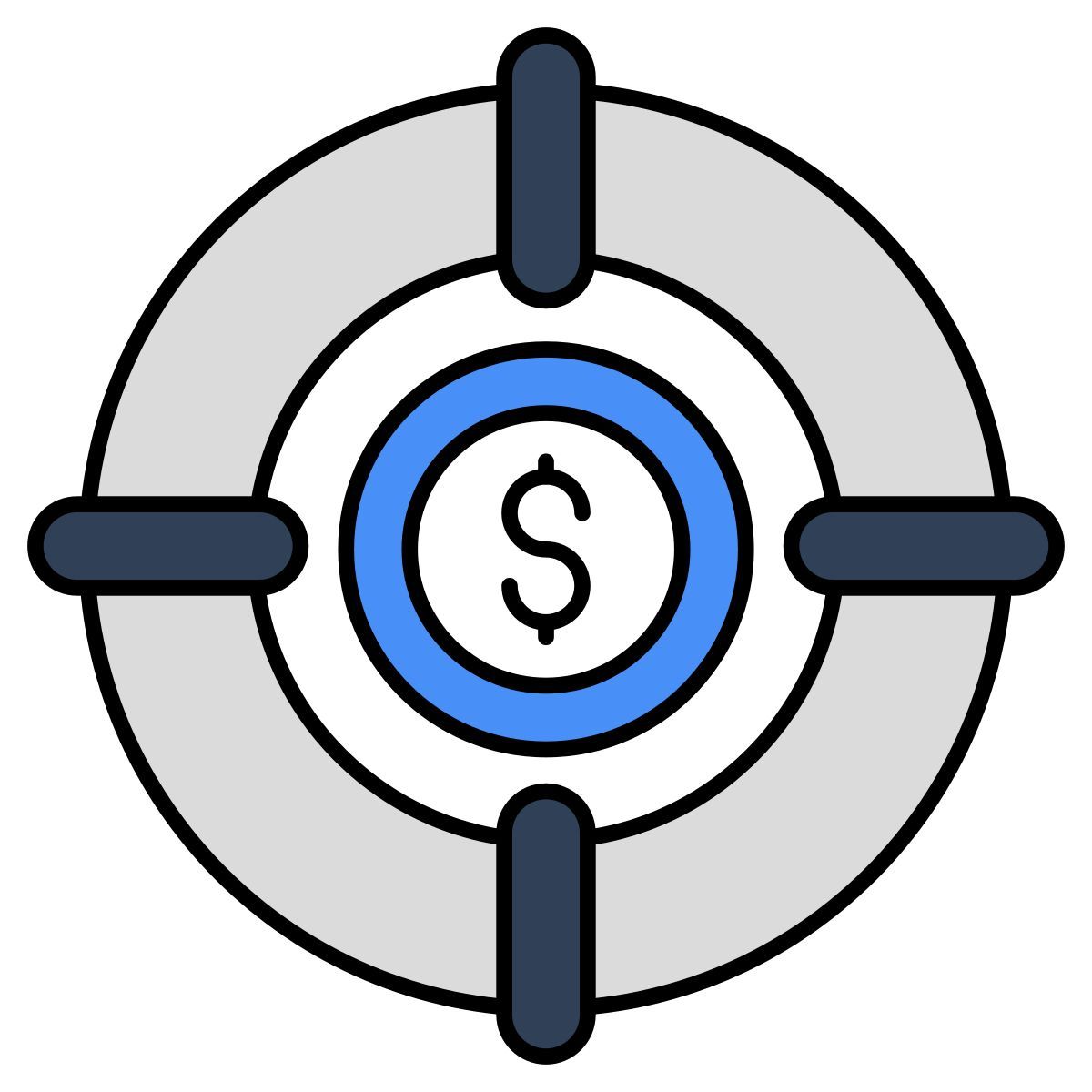 objectif monétaire icon