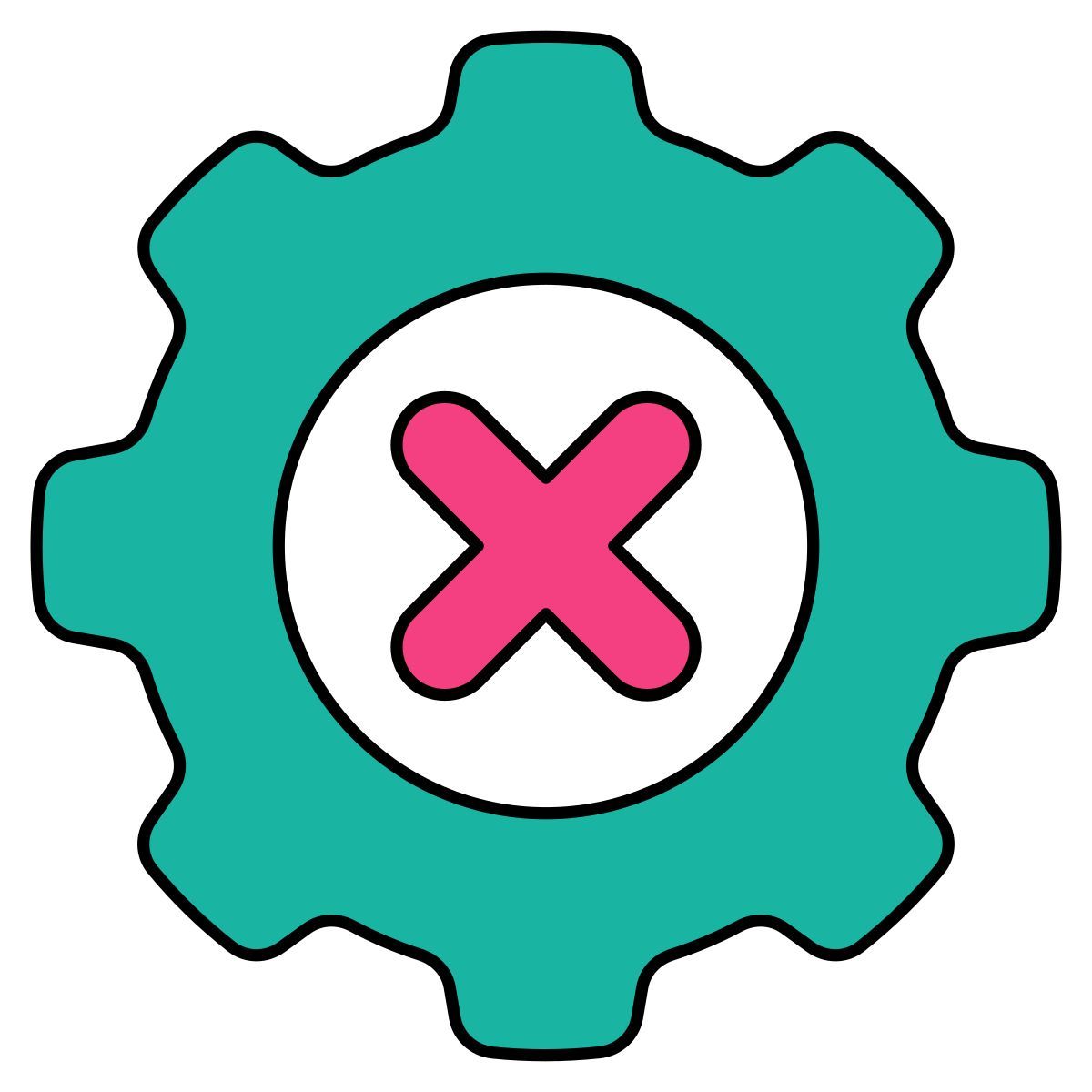 no settings icon