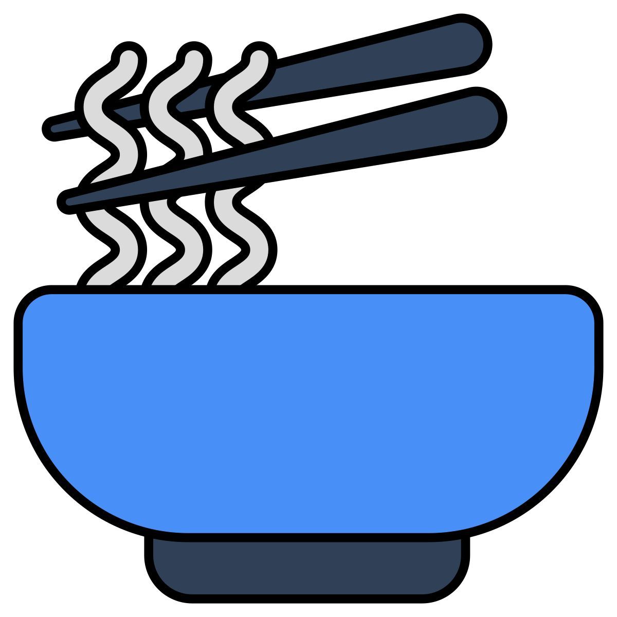 external noodles food and beverage vectorslab outline color vectorslab icon