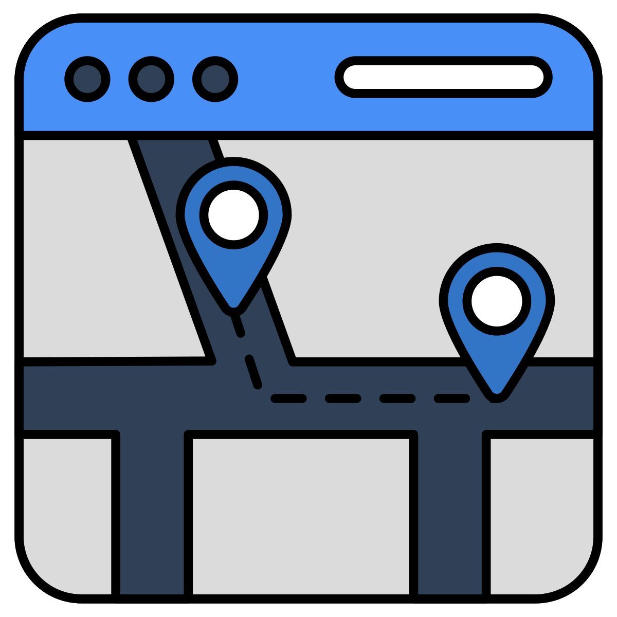 온라인 지도 icon
