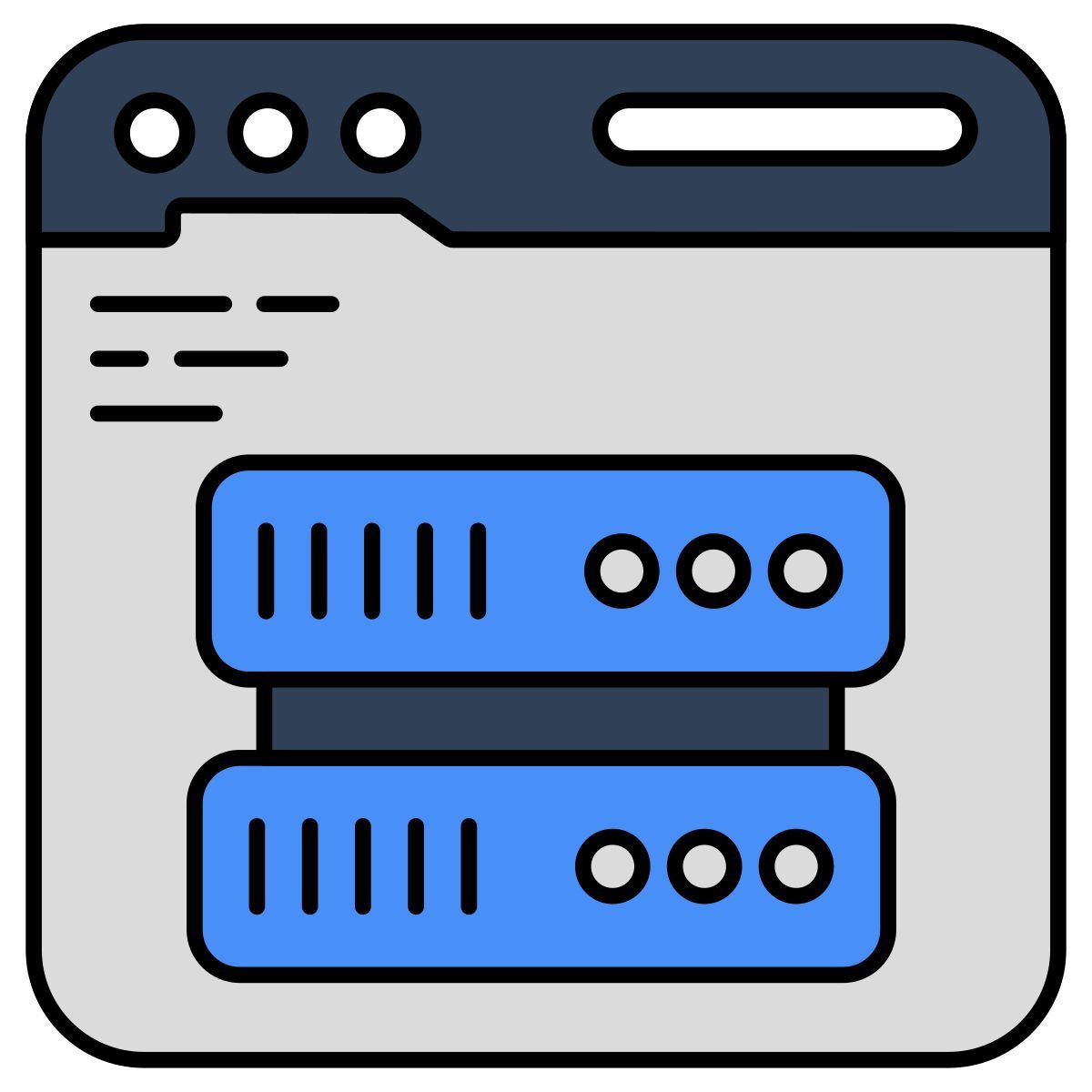 servidor en línea icon