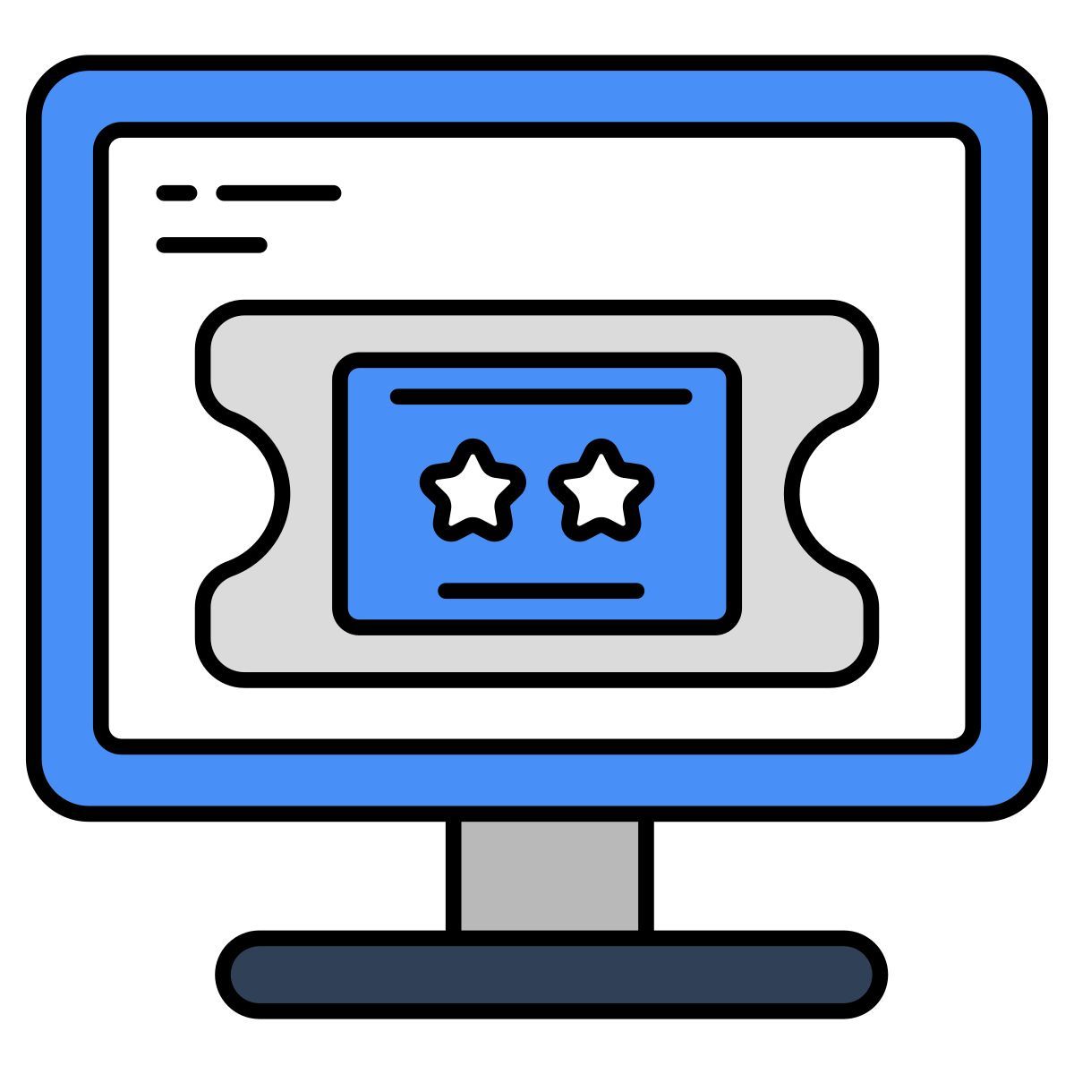 online ticket icon