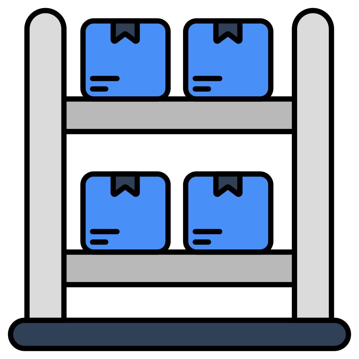 warehouse racks icon