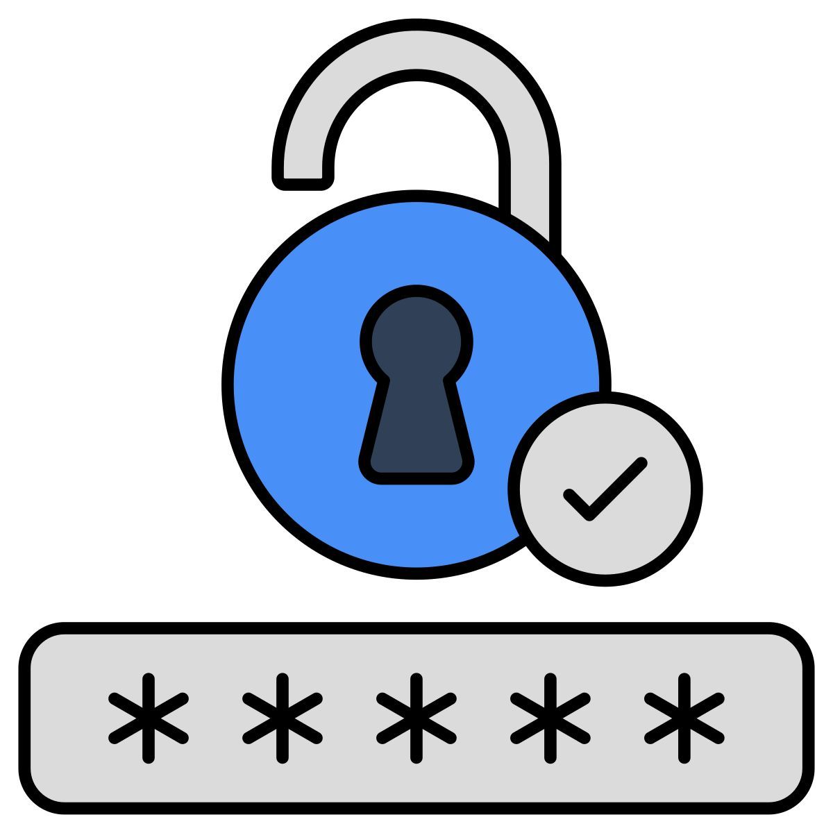 password lock icon
