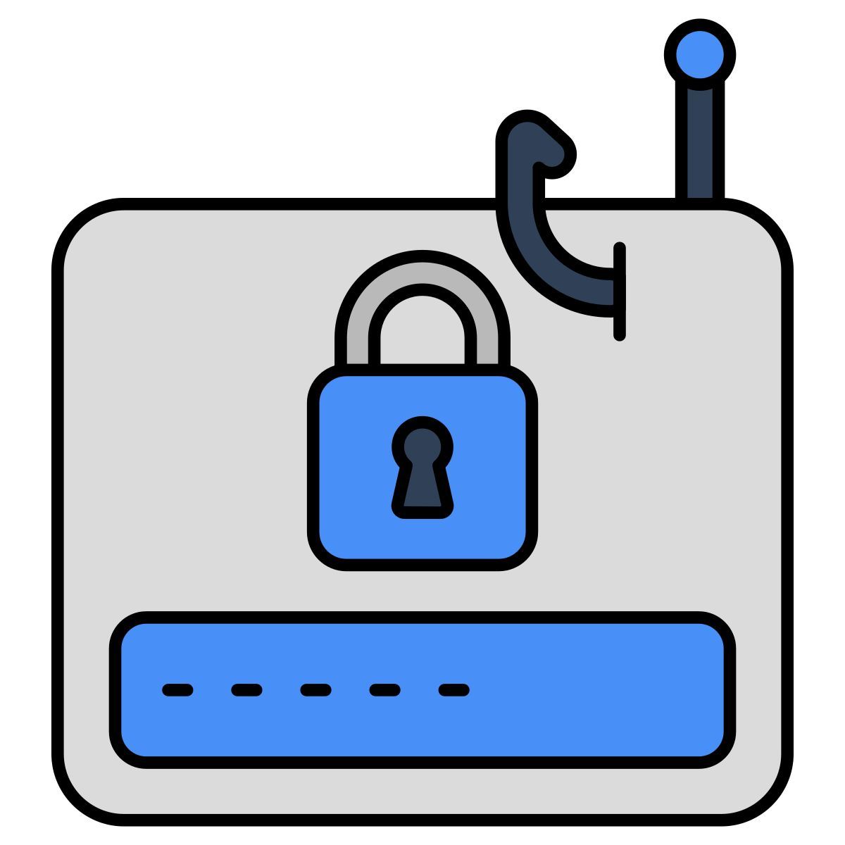 password phishing icon