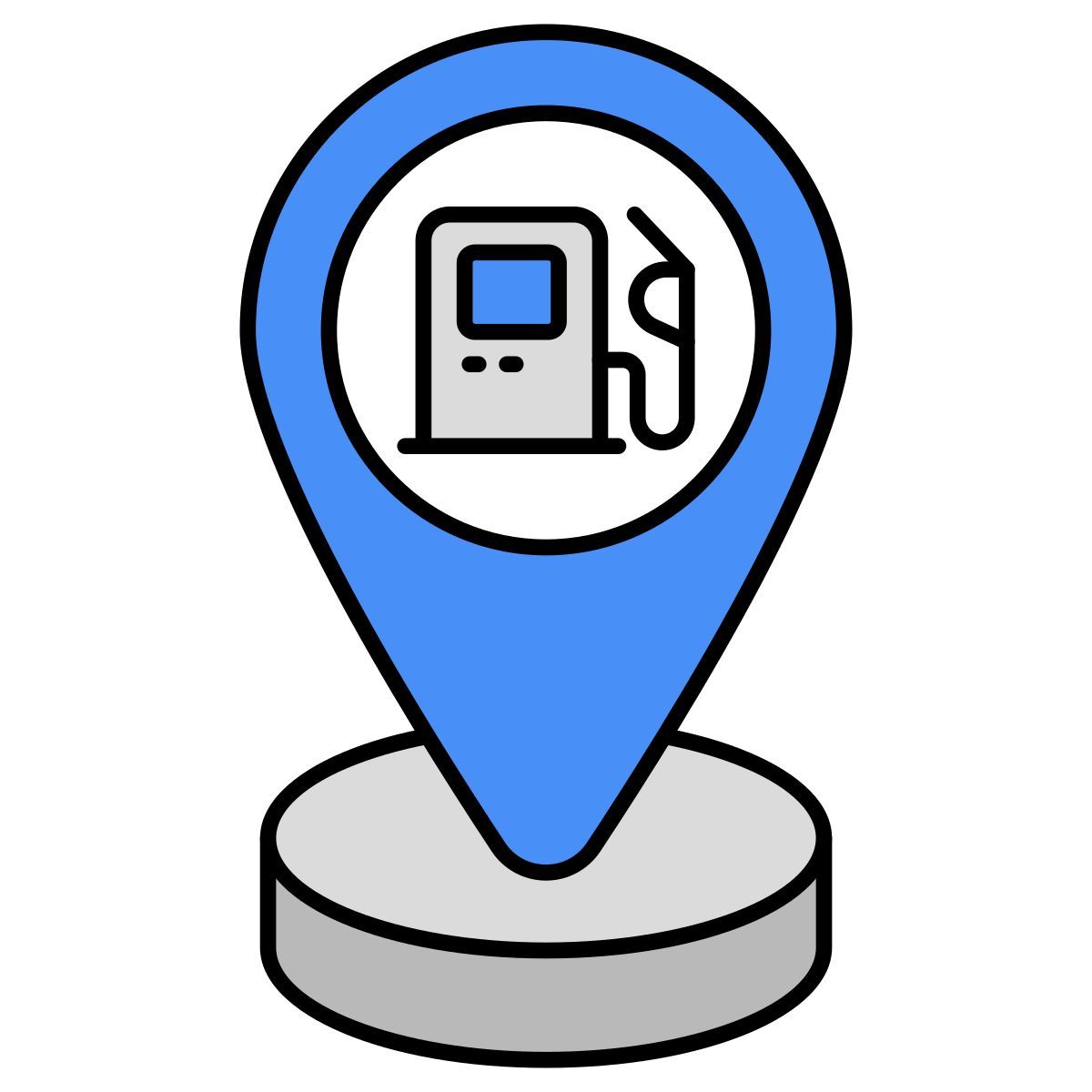 fuel station location icon