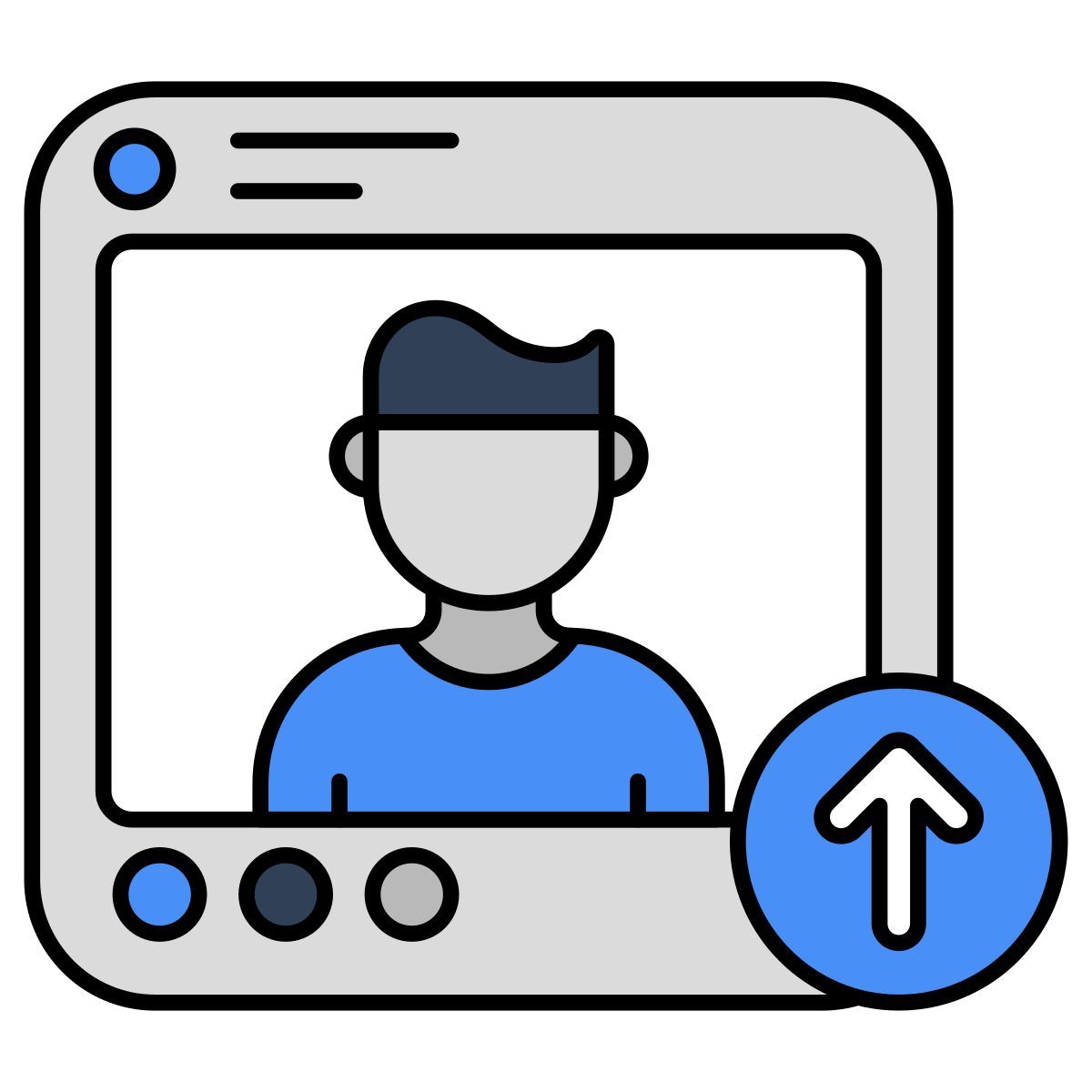 upload profile picture icon