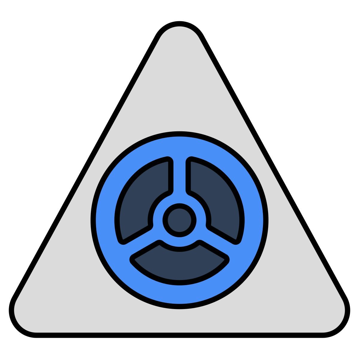 radioactive sign icon