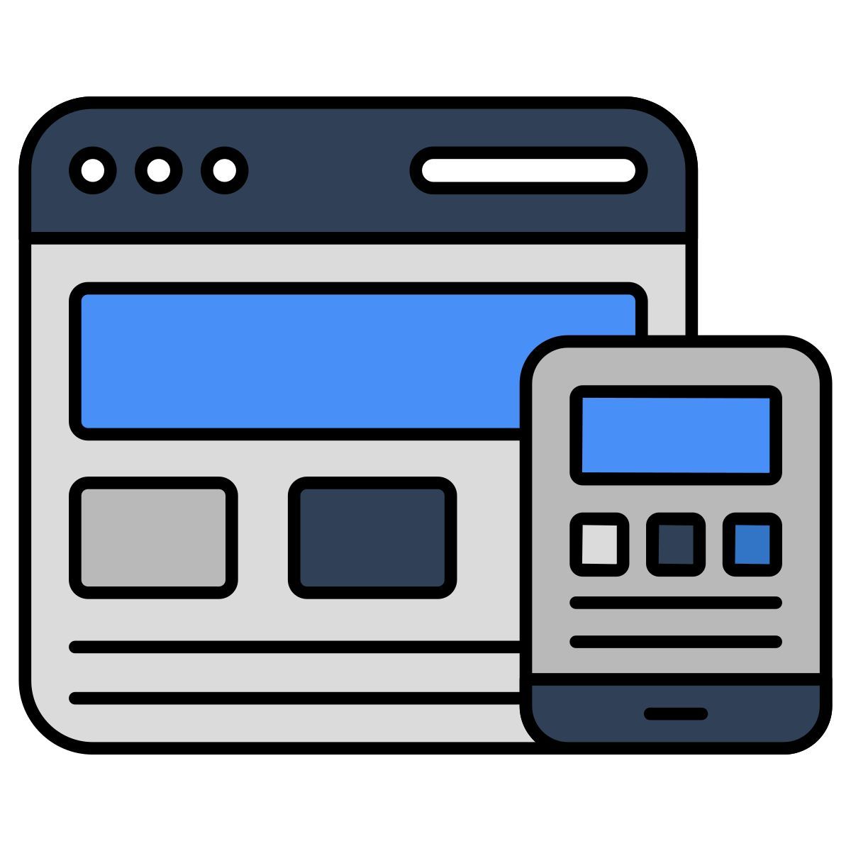 响应式设计 icon