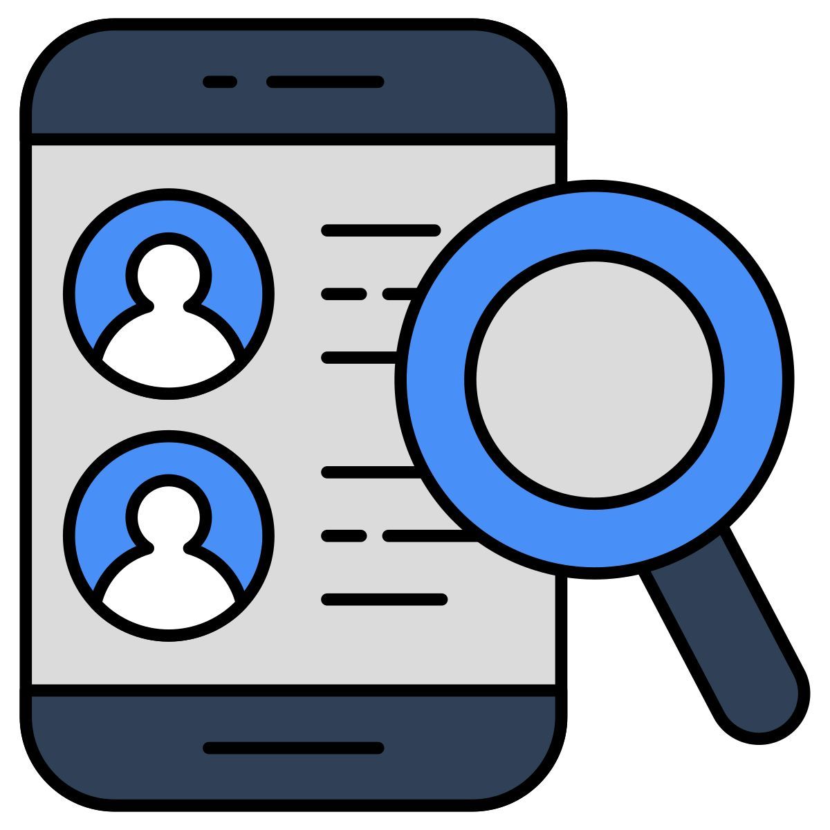 search friends icon