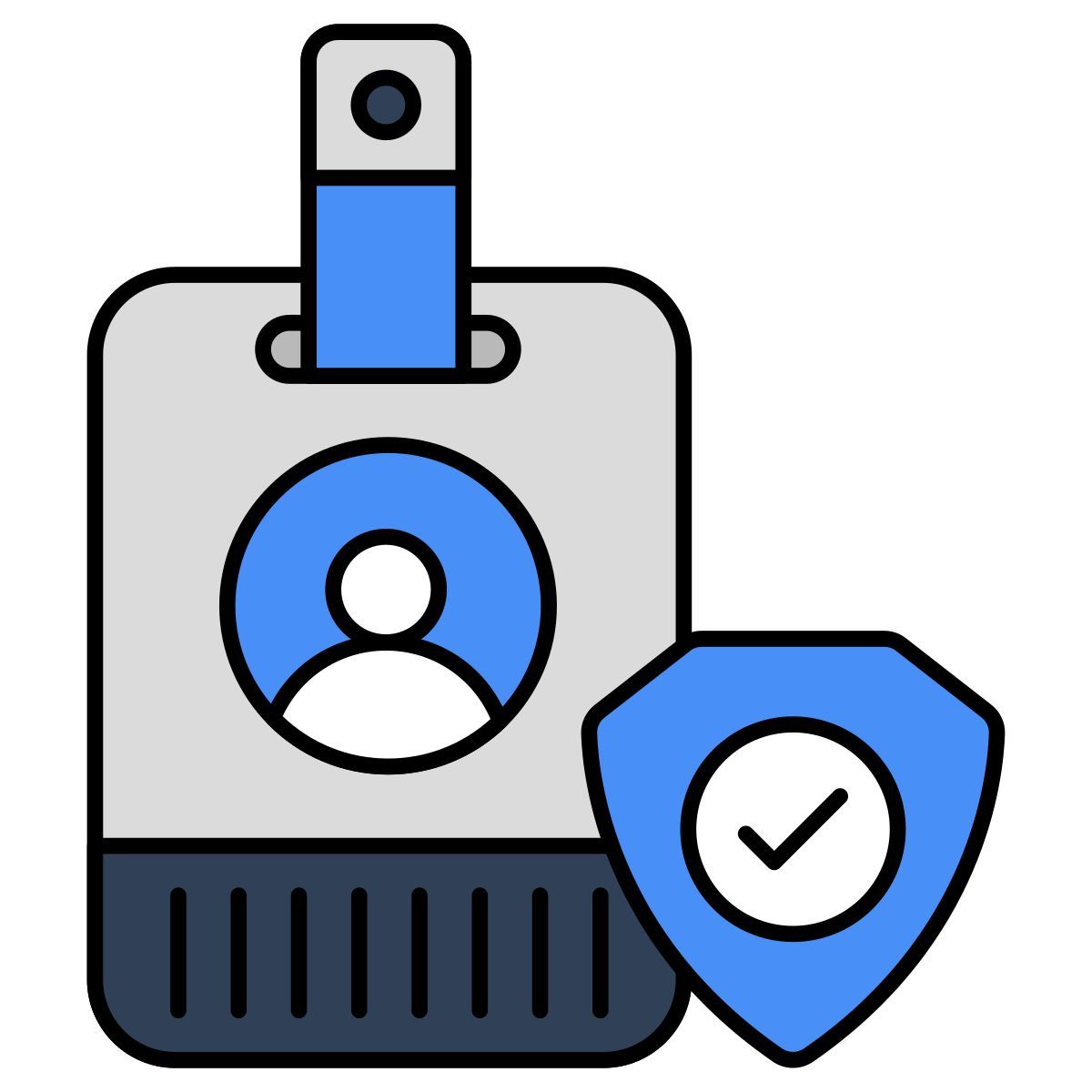 carte d'identité sécurisée icon