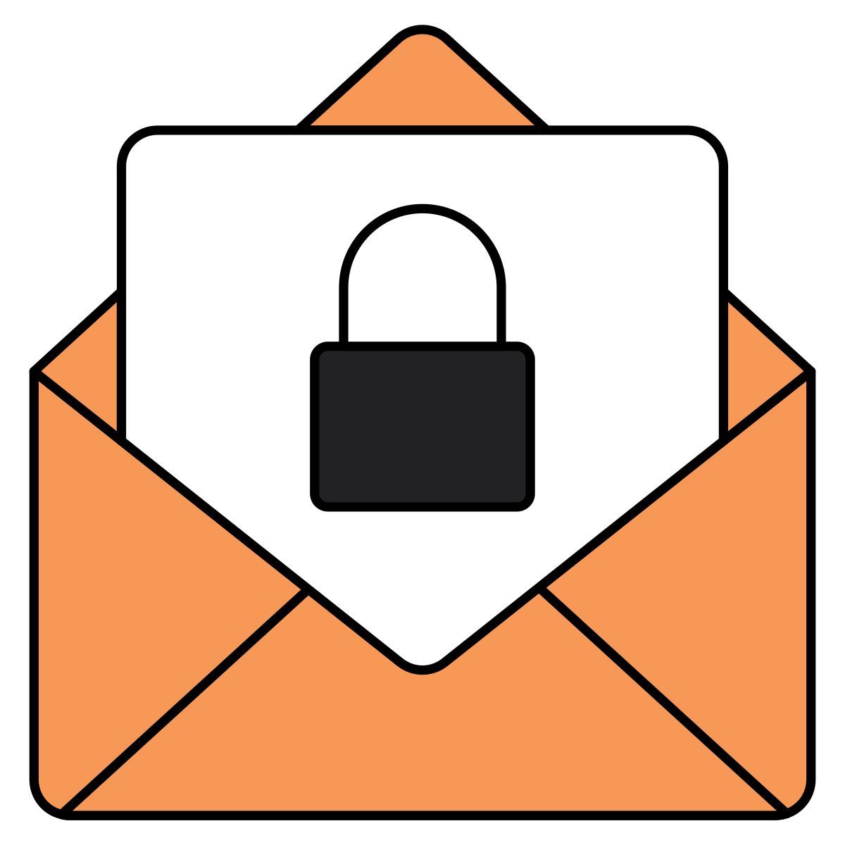 courrier sécurisé icon