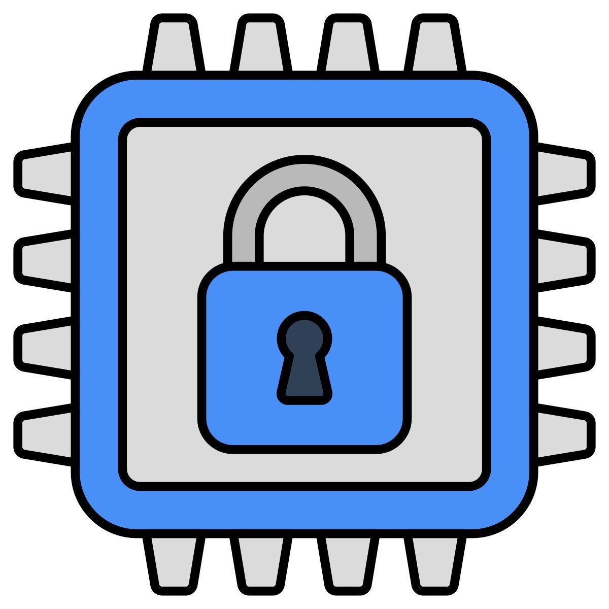 microchip security icon