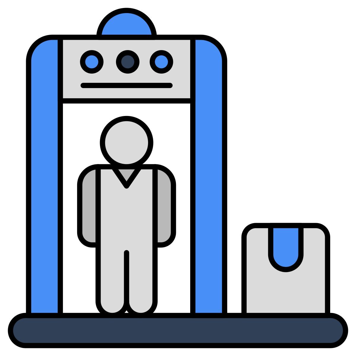 Porta di controllo di sicurezza icon