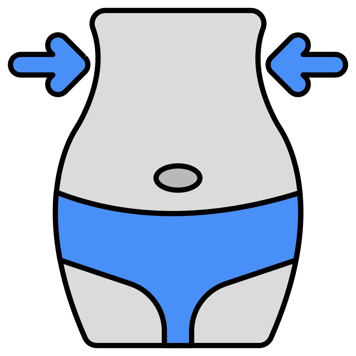 slim waist icon