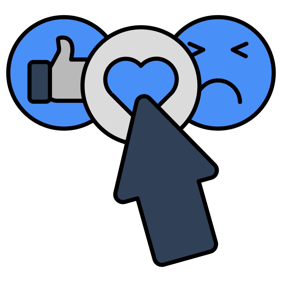 social media reaction icon