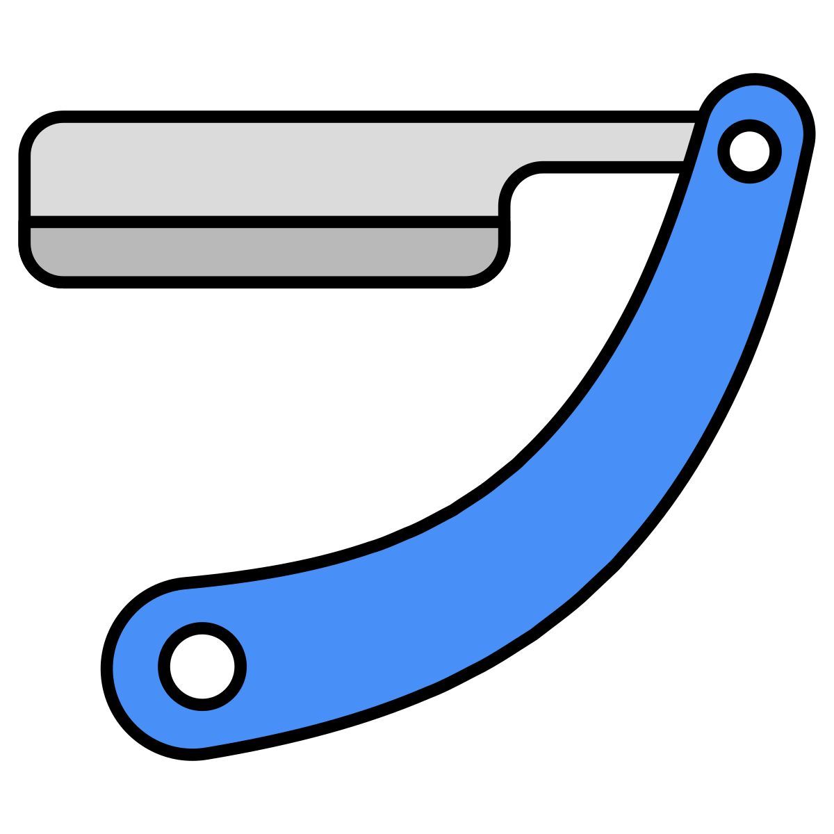 straight razor icon