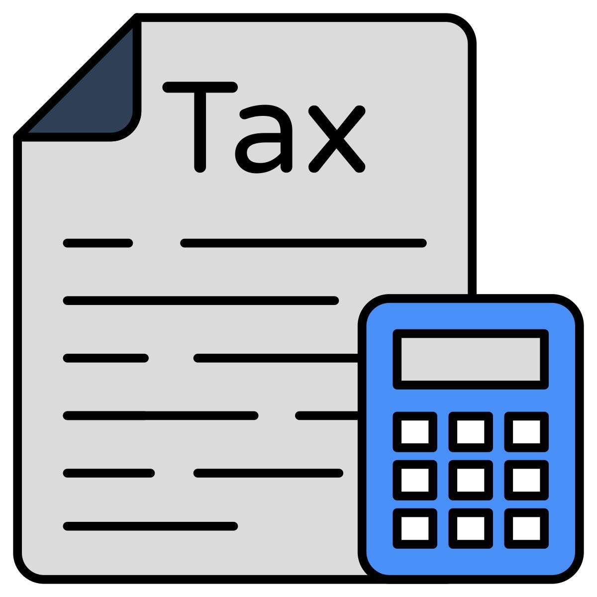 tax paper icon