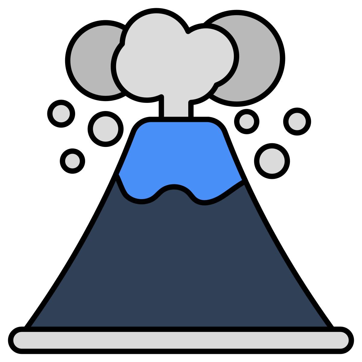 volcano eruption icon