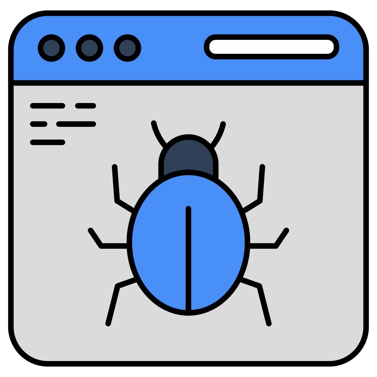 Logiciels malveillants Web icon