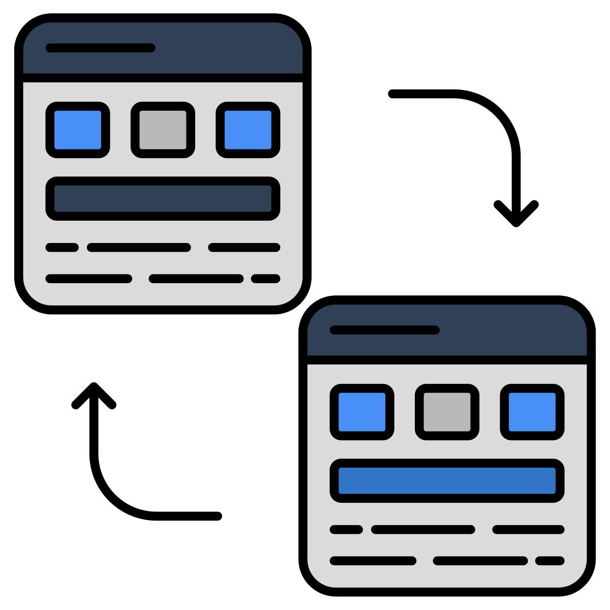 website transfer icon