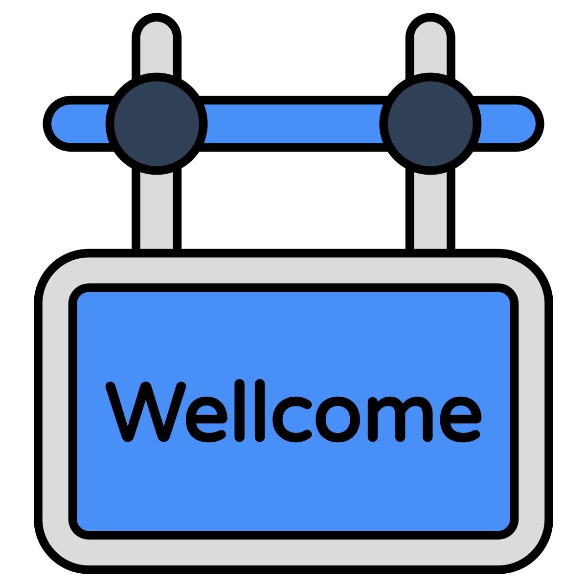 welcome board icon