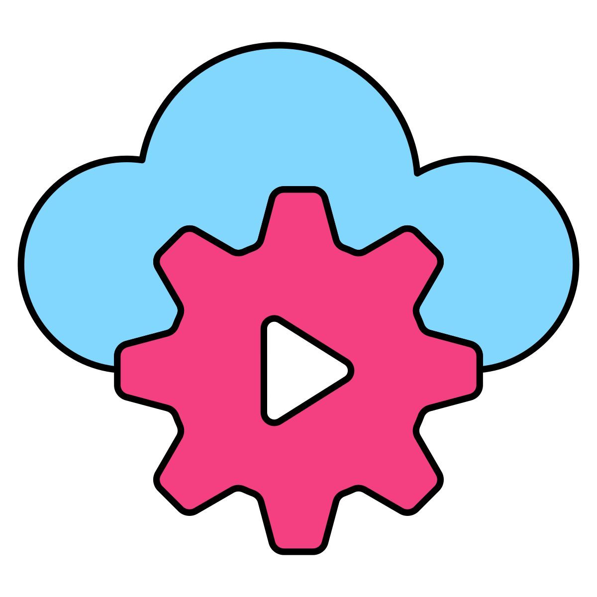 cloud video management icon