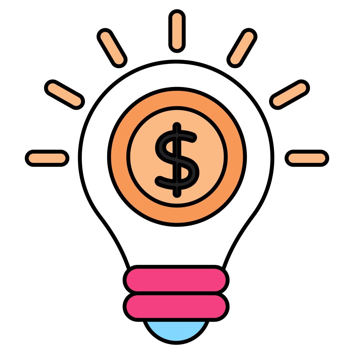 financial idea icon