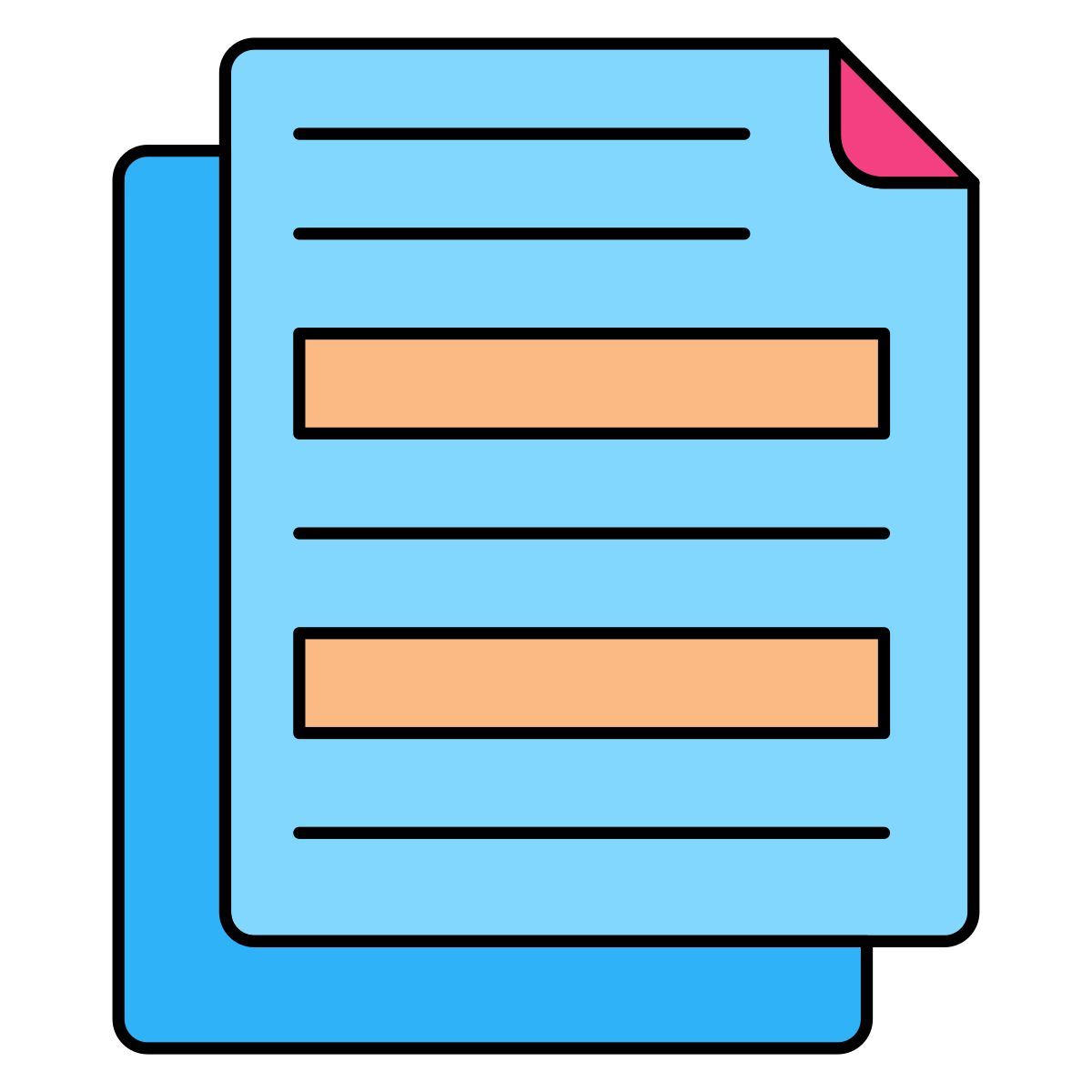 folded document icon