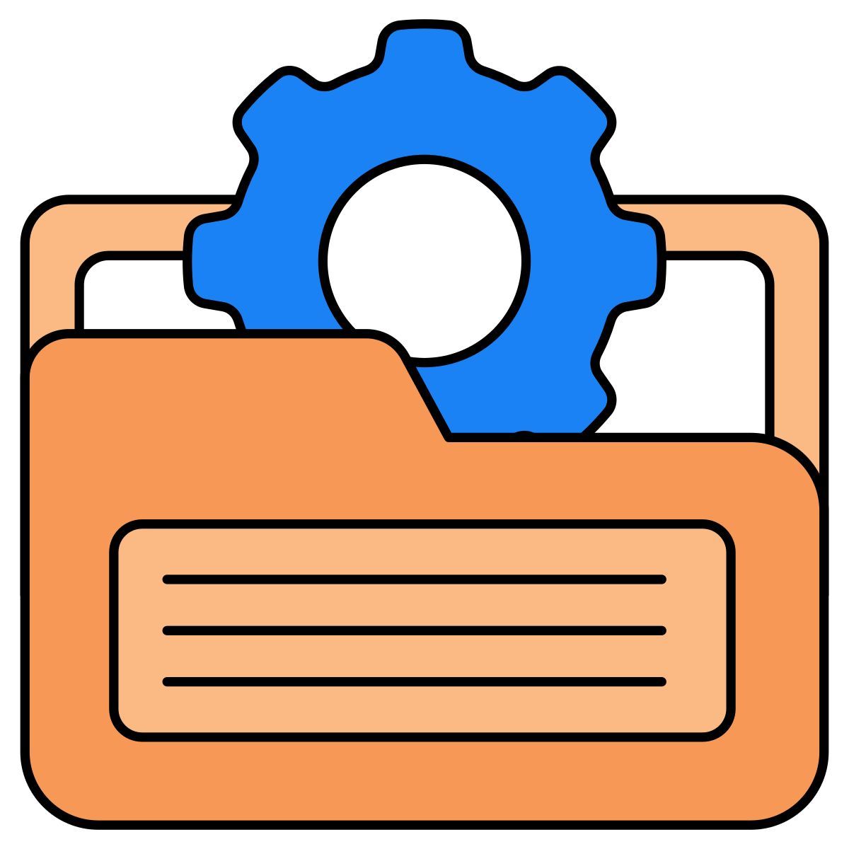 gestión de carpetas icon