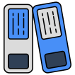 external Binders-files-and-folders-vectorslab-outline-color-vectorslab icon