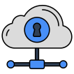 external Cloud-Access-ai-security-and-security-vectorslab-outline-color-vectorslab icon