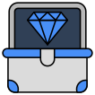 external Diamond-gaming-vectorslab-outline-color-vectorslab-3 icon