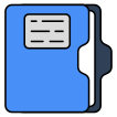 external Document-Case-files-and-folders-vectorslab-outline-color-vectorslab icon