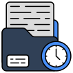 external Folder-History-files-and-folders-vectorslab-outline-color-vectorslab icon