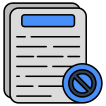 external Forbidden-Document-files-and-folders-vectorslab-outline-color-vectorslab icon