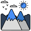 external Hills-Weather-travel-and-hotels-vectorslab-outline-color-vectorslab icon