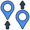 external Location-Exchange-maps-and-navigation-vectorslab-outline-color-vectorslab icon