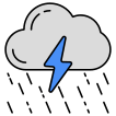 external Thunderstorm-weather-vectorslab-outline-color-vectorslab icon
