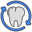 external Tooth-Replacement-health-care-and-medical-vectorslab-outline-color-vectorslab icon
